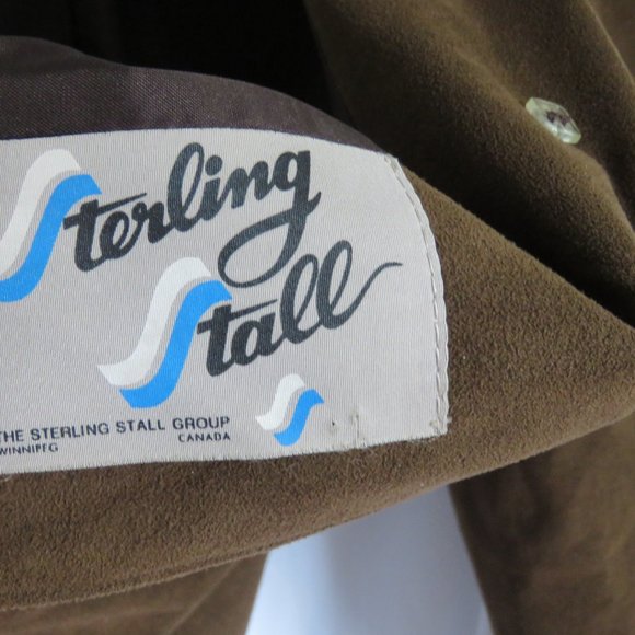 Vintage Ladies Toffee Brown Faux Suede Jacket XS - Picture 7 of 8